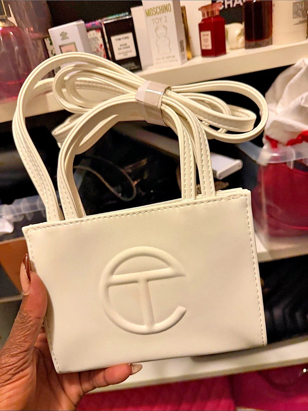 Telfar Small Shopping Bag White